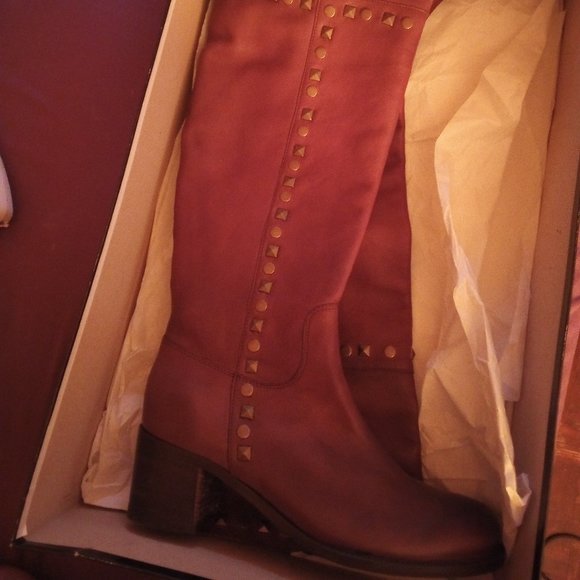 Browns Leather Boots with Studs - Picture 5 of 7